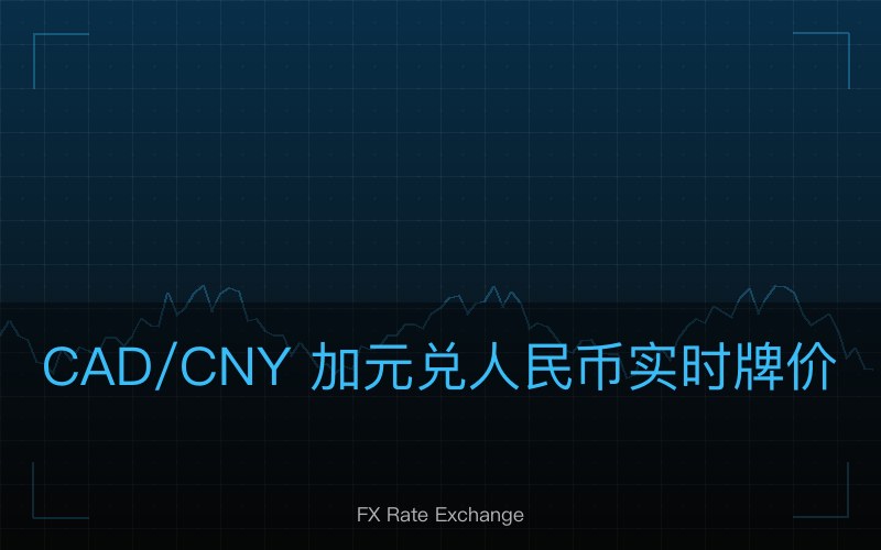 CAD/CNY 加元兑人民币实时牌价